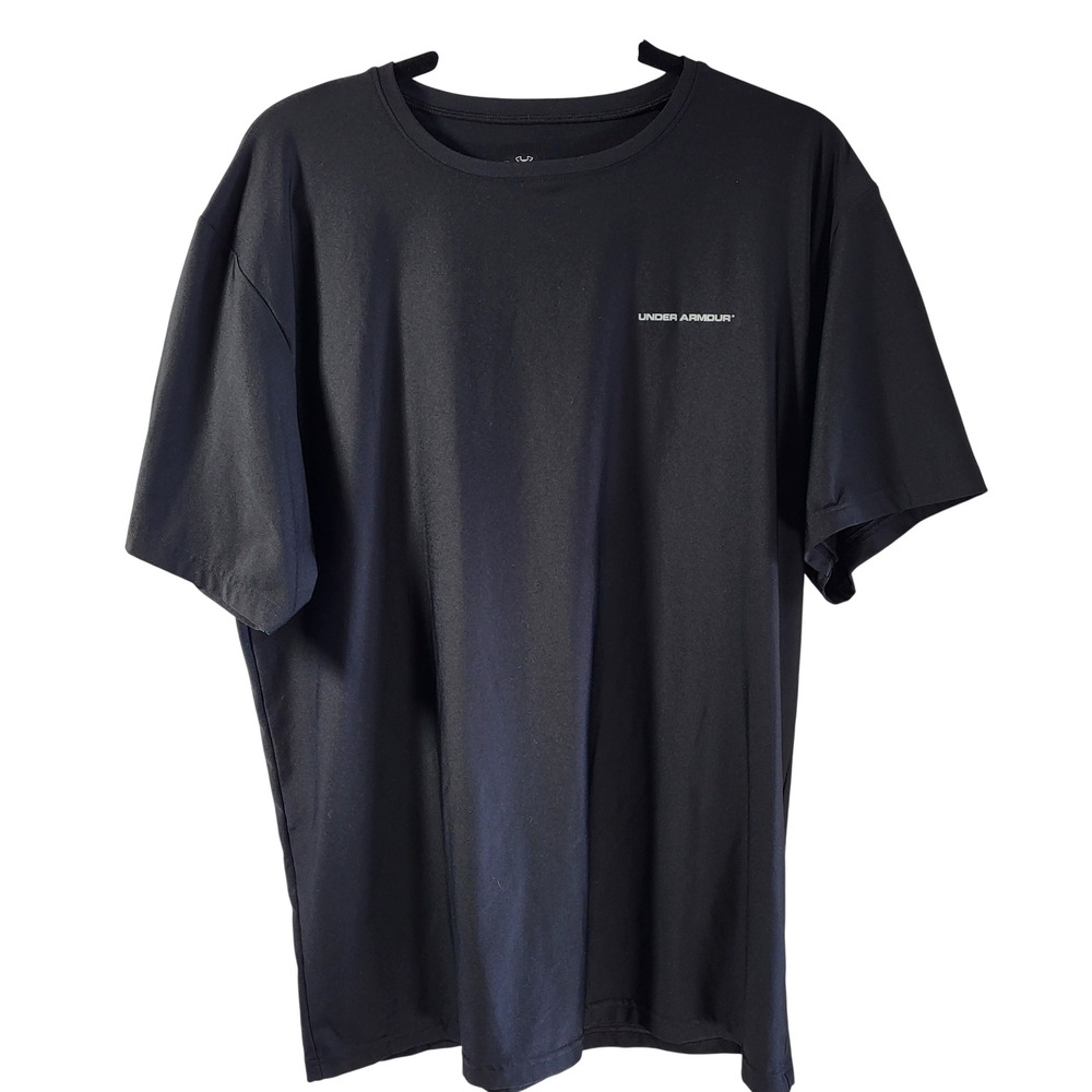 Under Armour Mens XL Black Short Sleeve Performance Training T-Shirt RN 96510